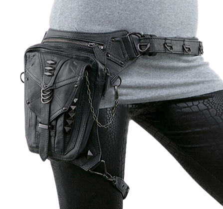 Leg Pouch Black Gothic Series