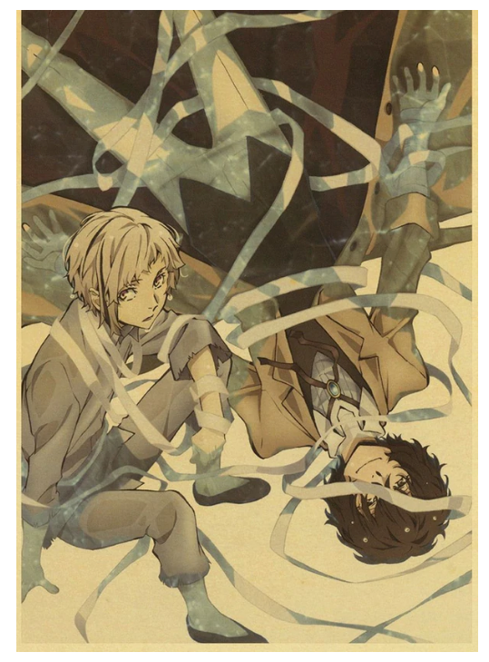 Anime Bungo Stray Dogs Poster Wall Decor Art Print Manga Decor Live Room Bedroom 12x16