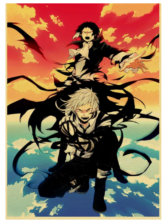 Anime Bungo Stray Dogs Poster Wall Decor Art Print Manga Decor Live Room Bedroom 12x16