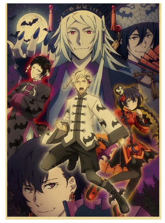 Anime Bungo Stray Dogs Poster Wall Decor Art Print Manga Decor Live Room Bedroom 12x16
