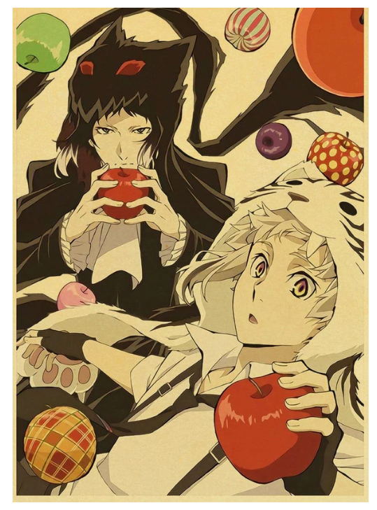 Anime Bungo Stray Dogs Poster Wall Decor Art Print Manga Decor Live Room Bedroom 12x16