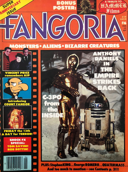 Fangoria Super Anniversary Issue #6 Monsters Aliens Bizarre Creatures C3PO From