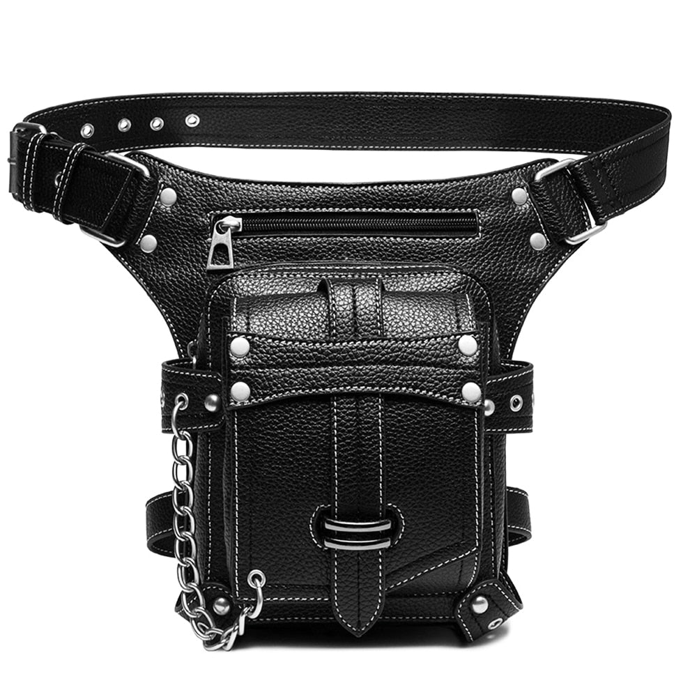Fashion Vintage Steampunk Moto Bag Women Water Repellent Rock Gothic Biker Bags