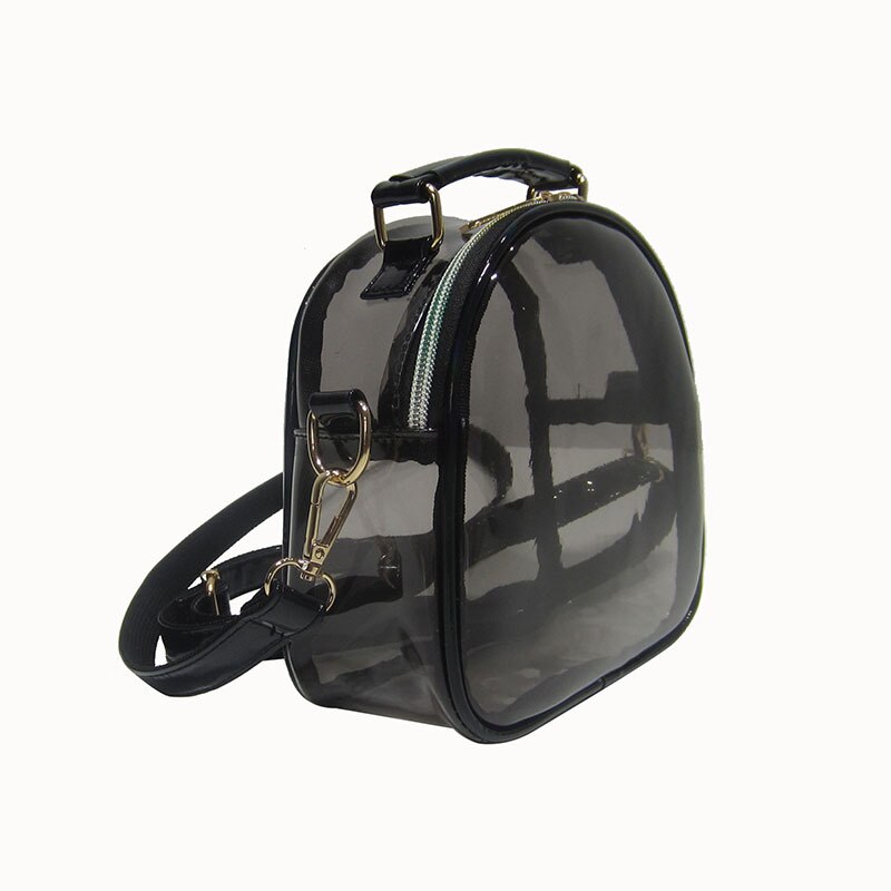 Fashion Transparent Backpack Waterproof PVC Clear Plastic Daily Backpack Mini Teenager Girls Notebook School Bag 6 Candy Color