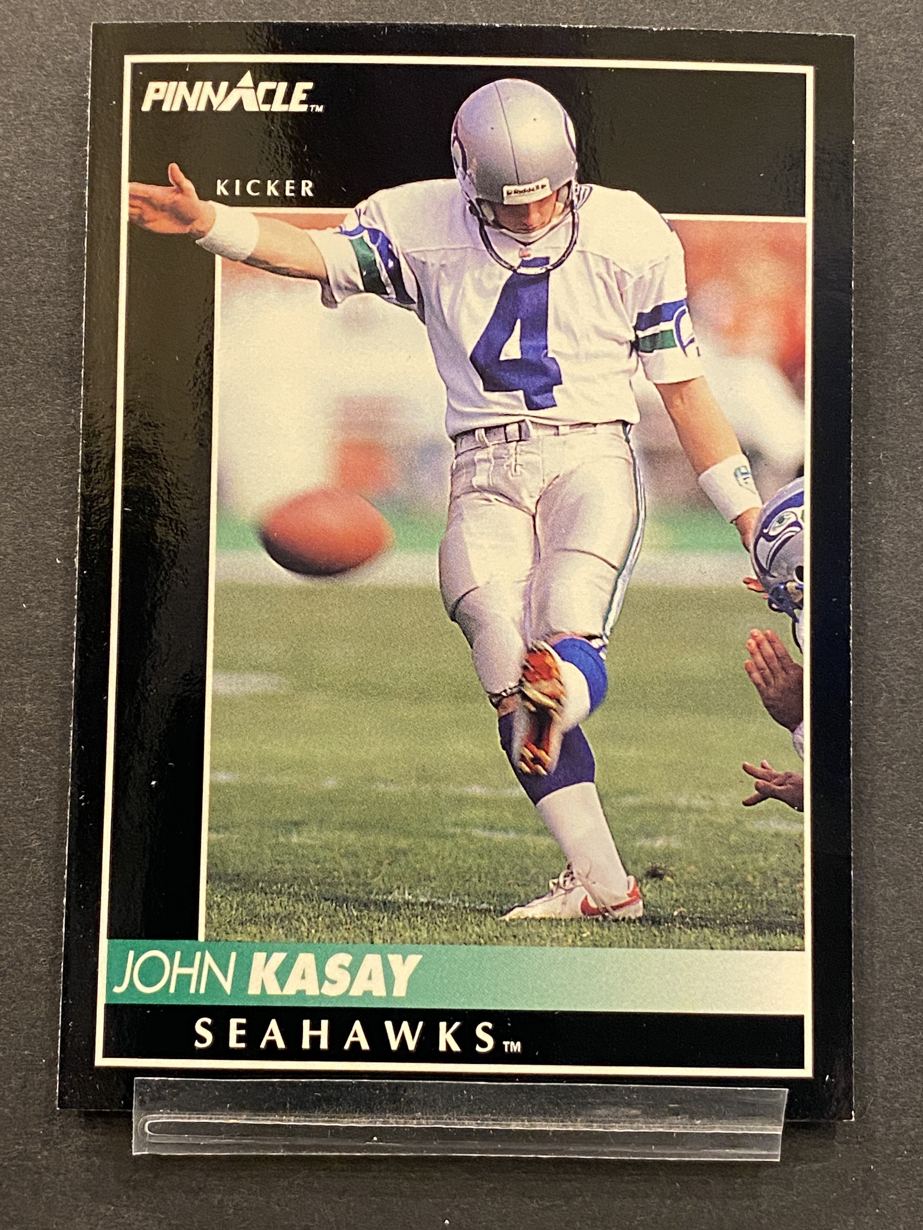 John Kasay Pinnacle Football Card Seattle Seahawks