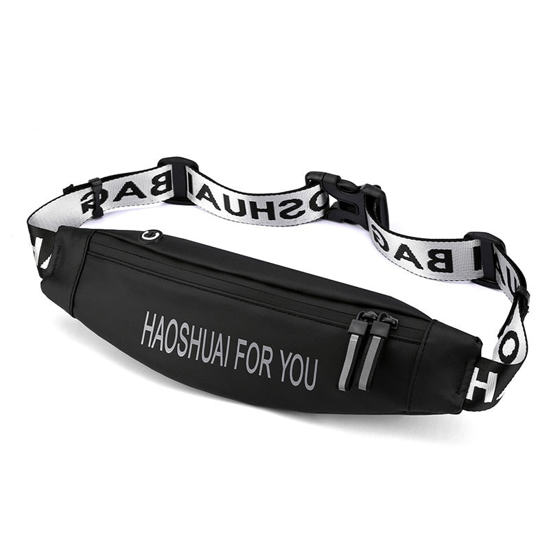 Fashion Letter Waist Bags For Men Casual Nylon Waist Packs Hot Sale Unisex Belt