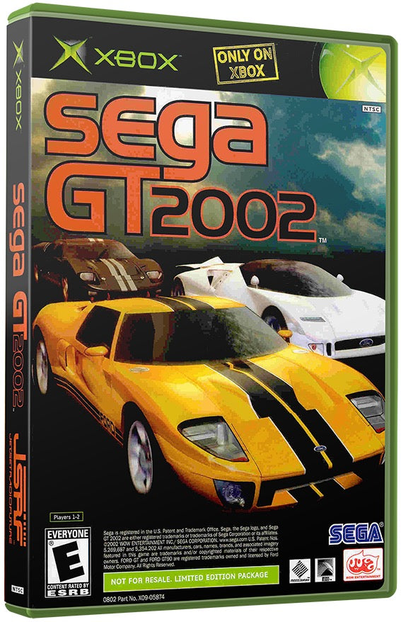 Sega GT 2002 Used Microsoft XBOX Original Video Game