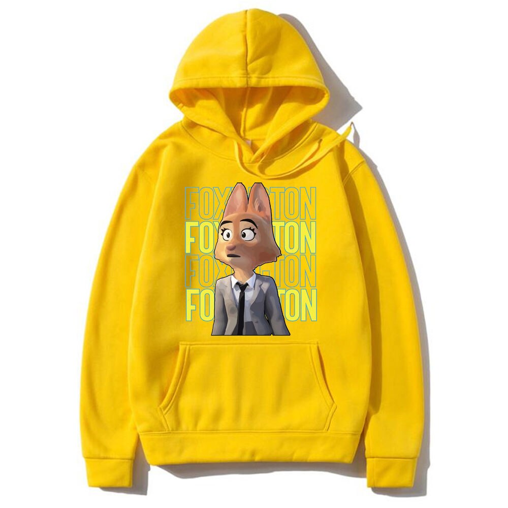 The BAD GUYS Diane Foxington Fanart Hoodie Funny Unisex Casual Loose Brand Hoodies Men/Women Fashion Oversized Hood Sweatshirt