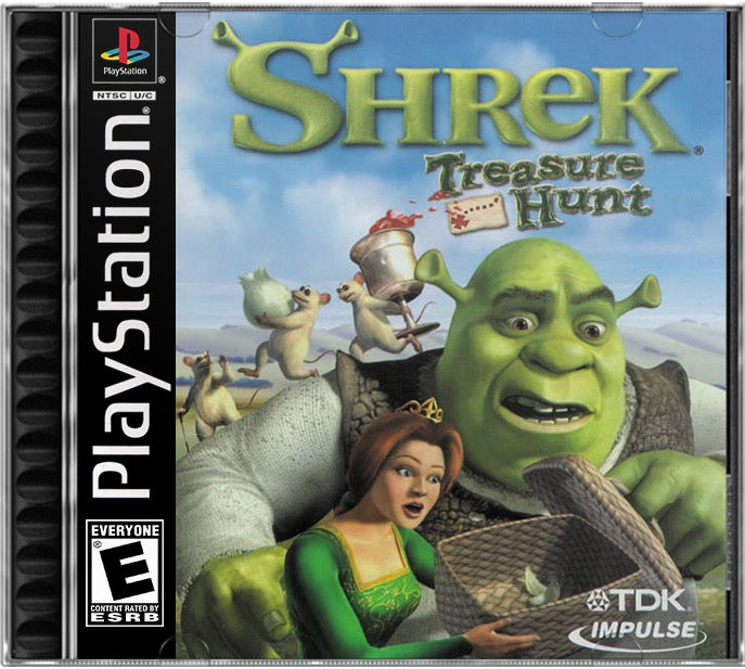 Shrek Treasure Hunt PS1 Sony Playstation 1 Used Video Game