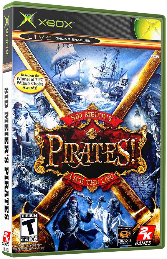 Sid Meier's Pirates! Used Microsoft XBOX Original Video Game