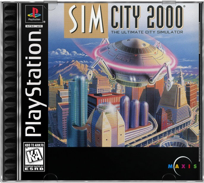 SimCity 2000 PS1 Sony Playstation 1 Used Video Game