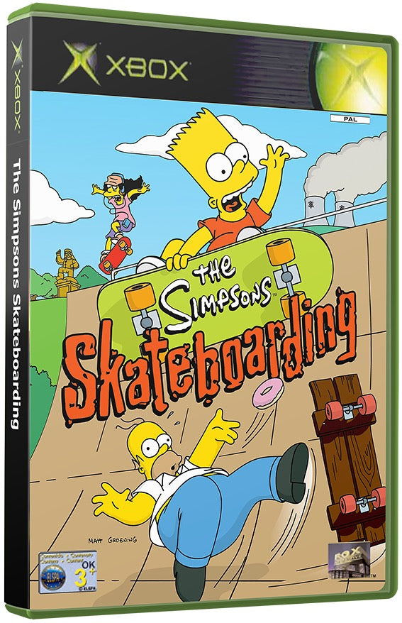 Simpsons, The - Skateboarding Used Microsoft XBOX Original Video Game