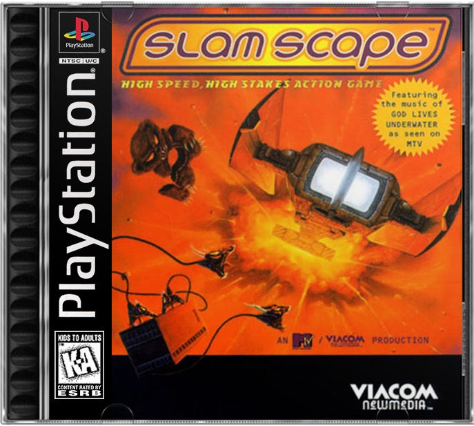 Slamscape PS1 Sony Playstation 1 Used Video Game