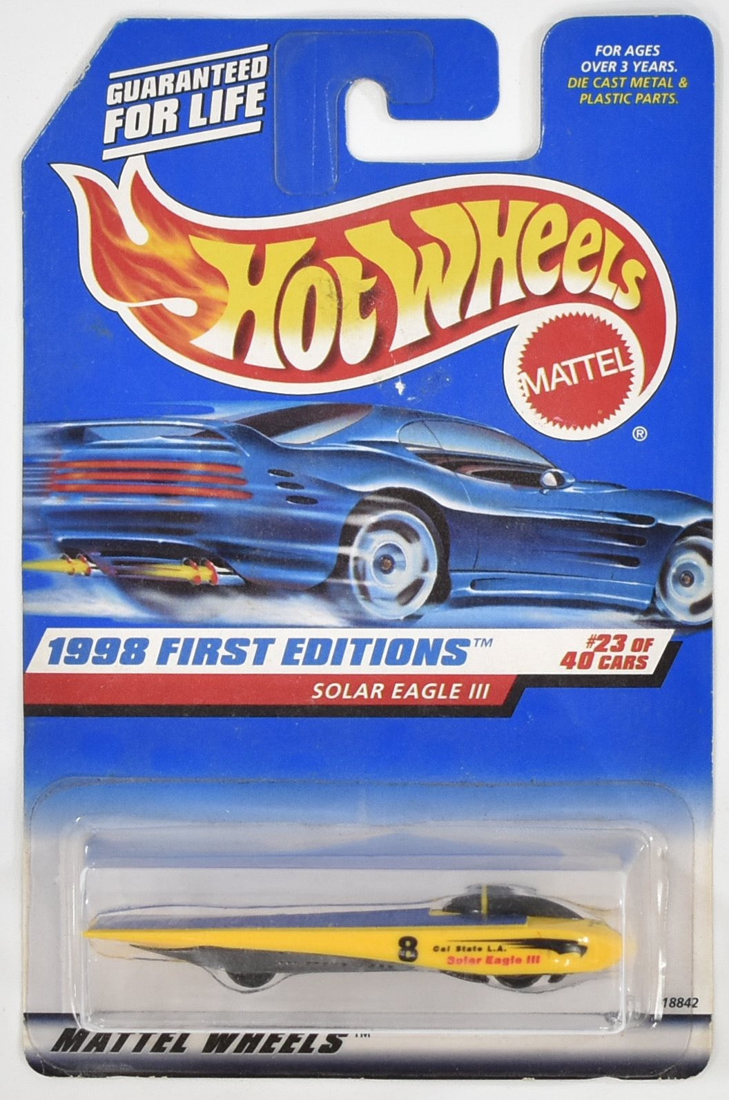 Solar Eagle 3 1998 First Editions 23 of 40 Cars Hot Wheels 18842 Mattel