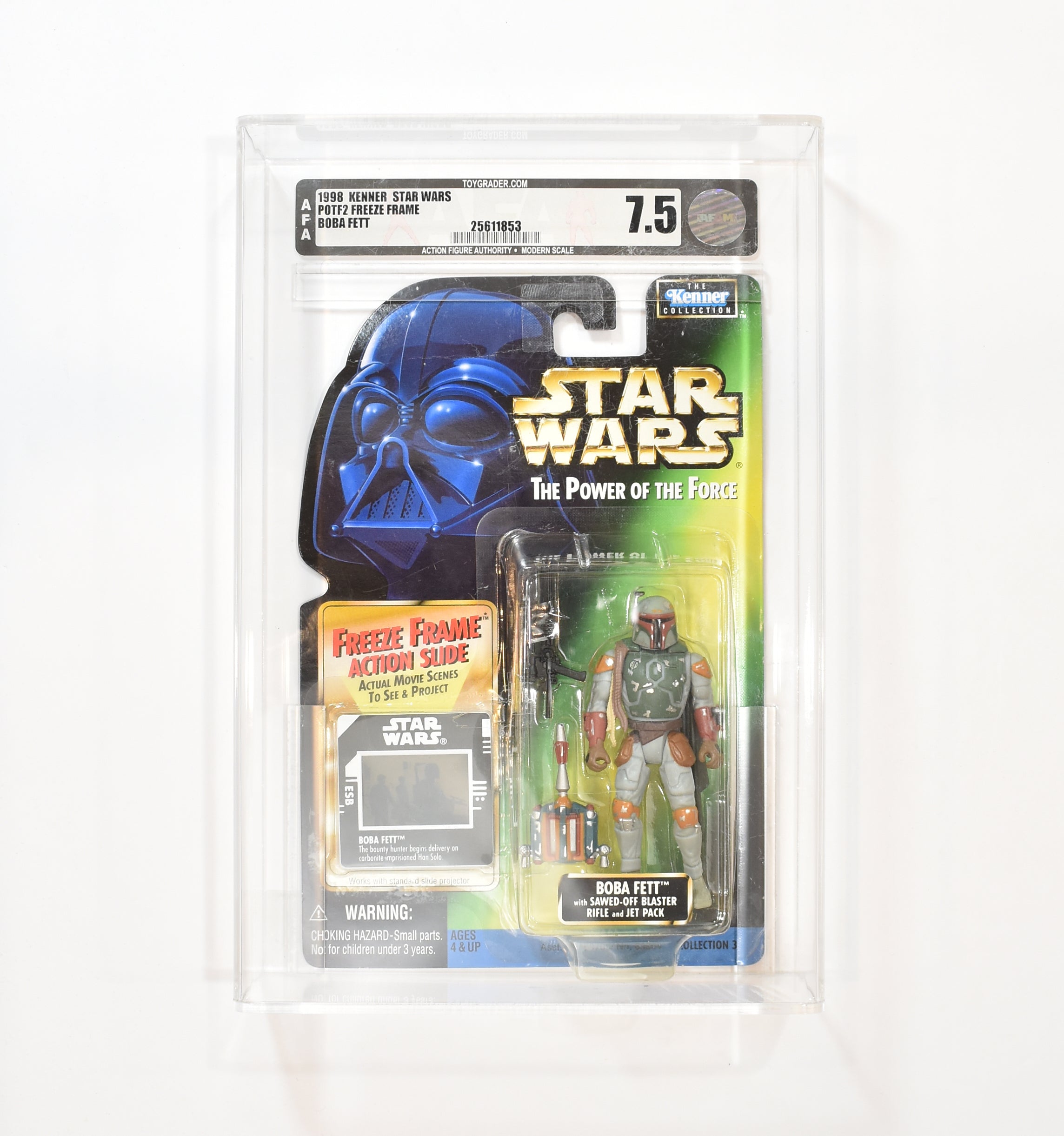 Star Wars Power of the force Green Card Freeze Frame Graded 7.5