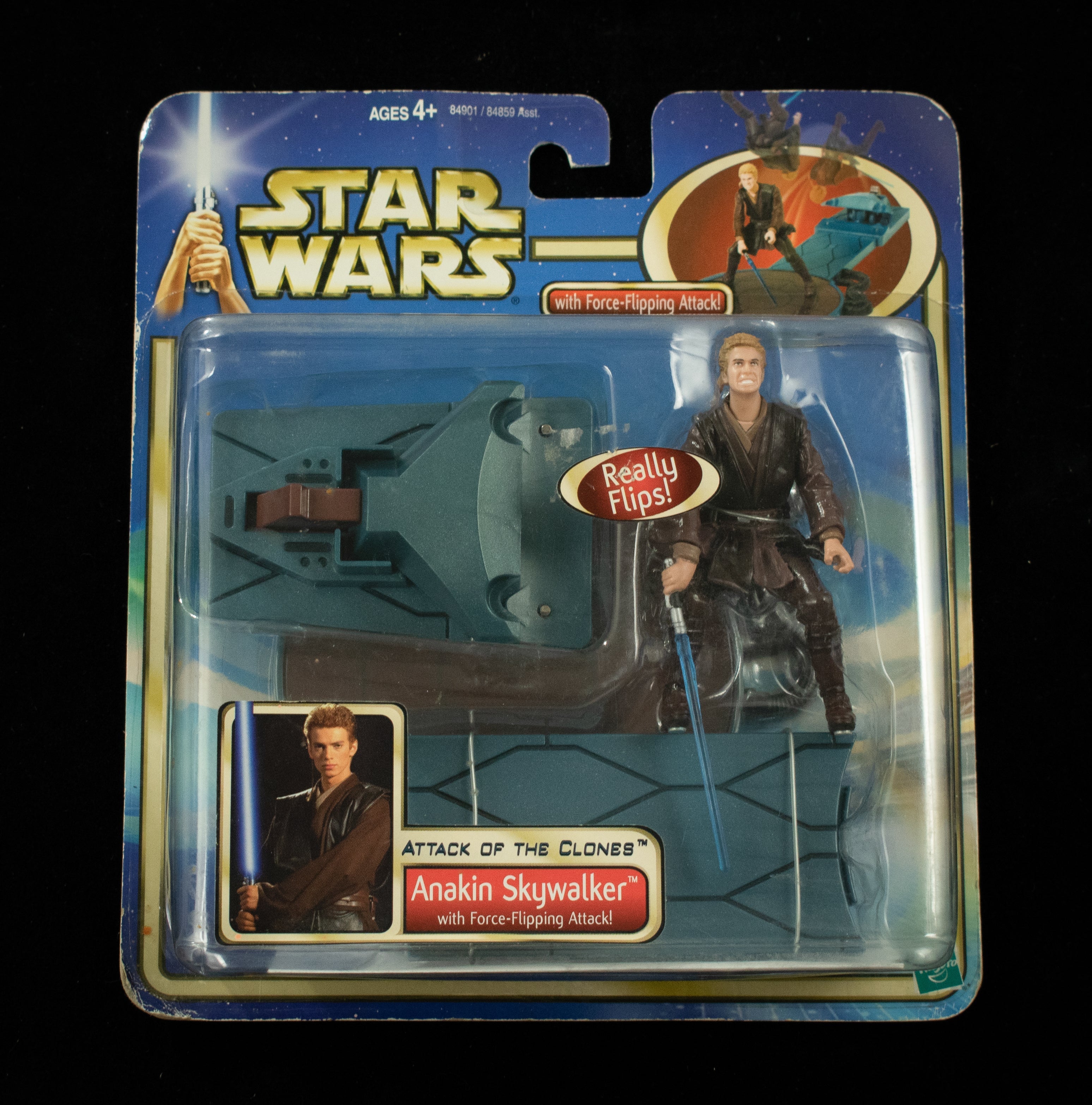 Anakin Skywalker Force Flipping Attack Star Wars Action Figure Saga