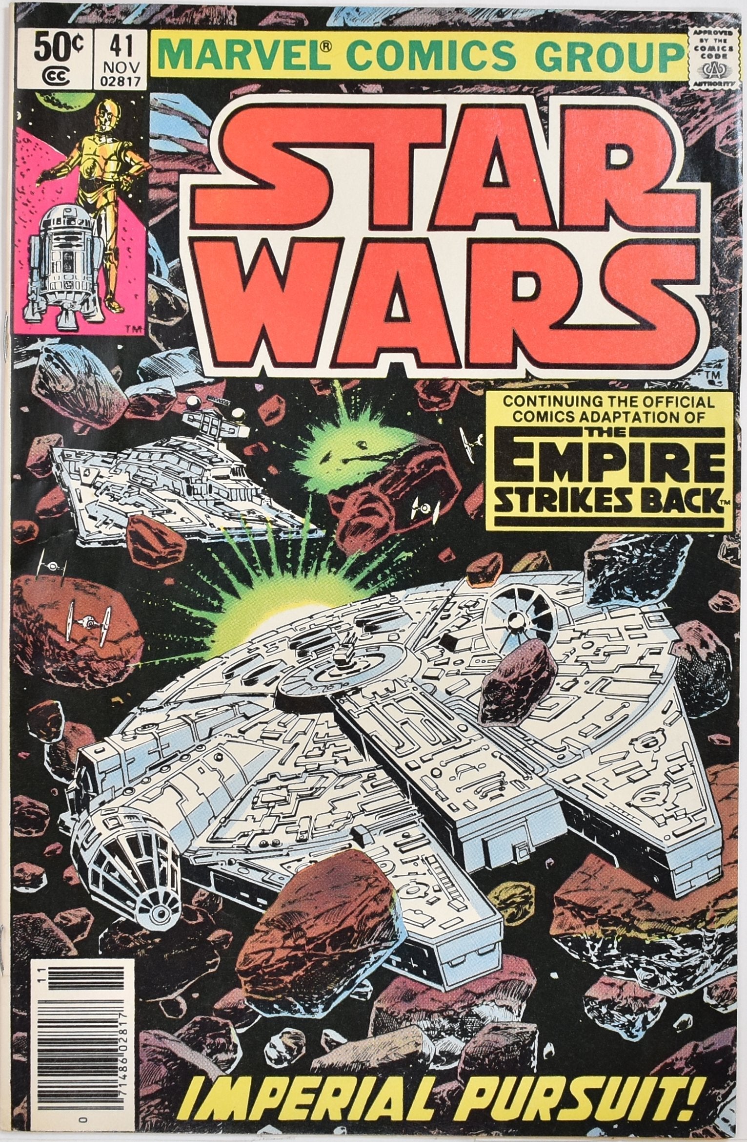 Star Wars Comic Book 41 NOV Marvel Comics Group The Greatest Space Fantasy Film