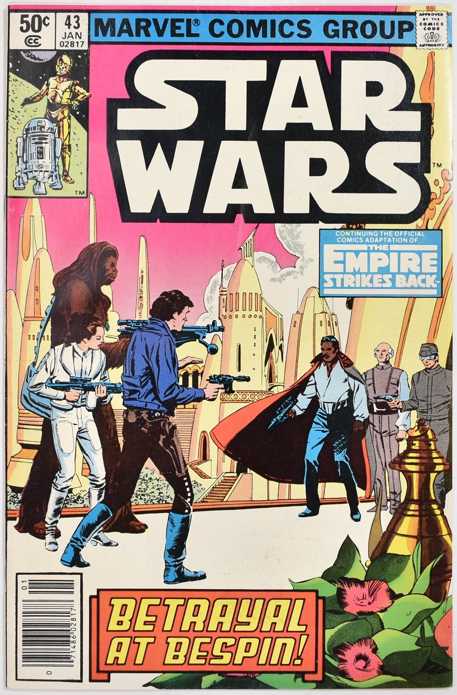 Star Wars Comic Book 43 Marvel Comics Group The Greatest Space Fantasy Film Of A