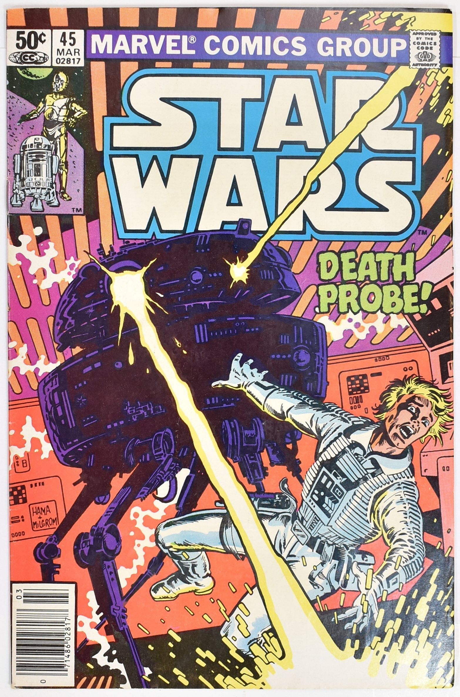 Star Wars Comic Book 45 Marvel Comics Group The Greatest Space Fantasy Film Of A