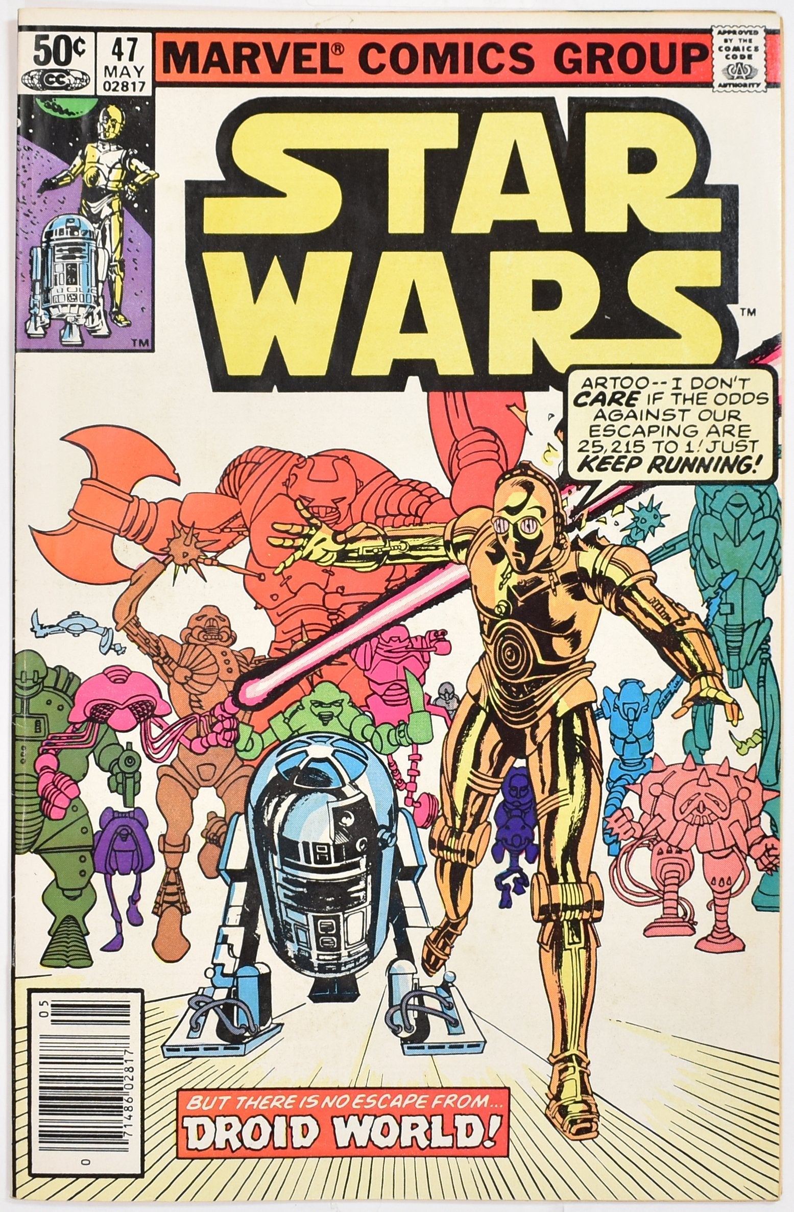 Star Wars Comic Book 47 MAY Marvel Comics Group The Greatest Space Fantasy Film