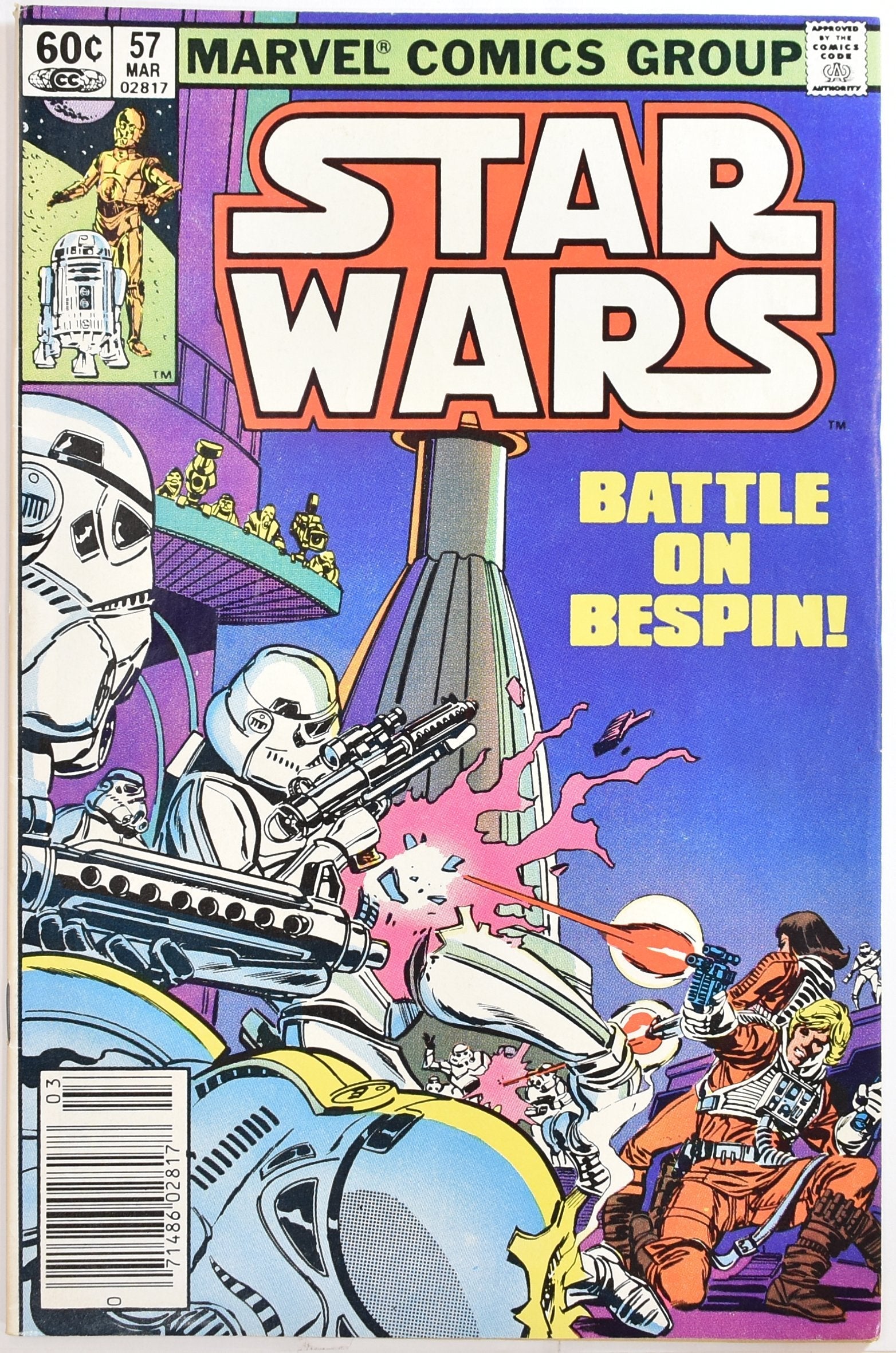 Star Wars Comic Book 57 Marvel Comics Group The Greatest Space Fantasy Film Of A