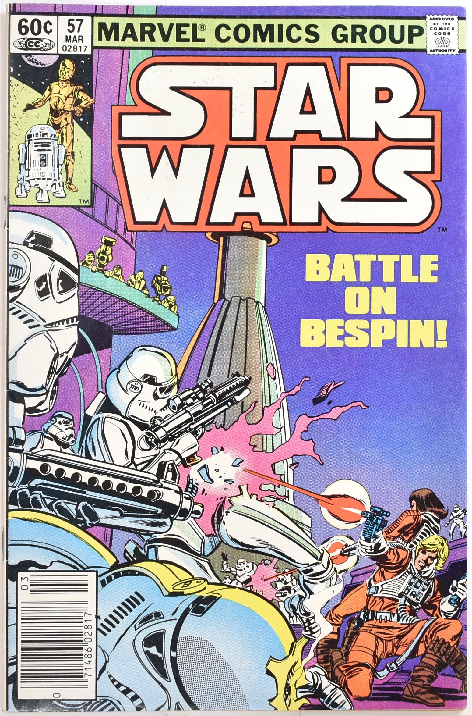 Star Wars Comic Book 57 MAR Marvel Comics Group The Greatest Space Fantasy Film