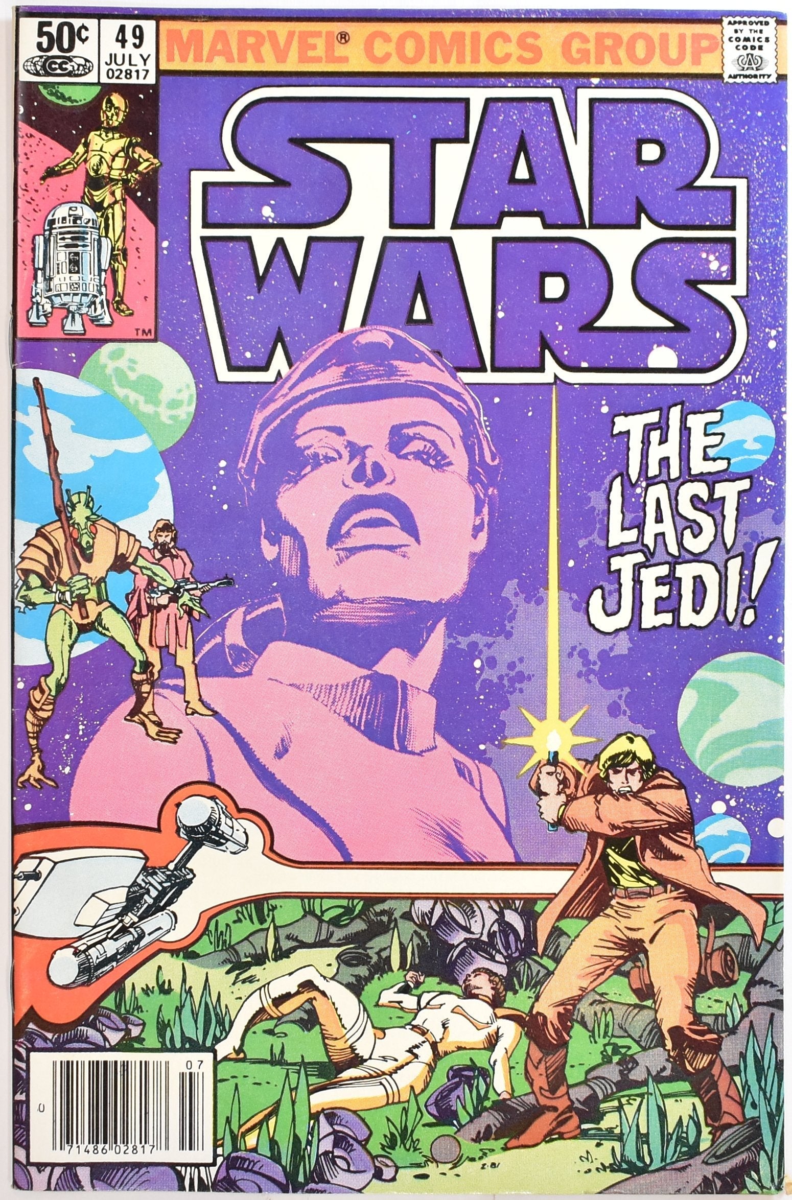 Star Wars Comic Book 49 JULY Marvel Comics Group The Greatest Space Fantasy Film