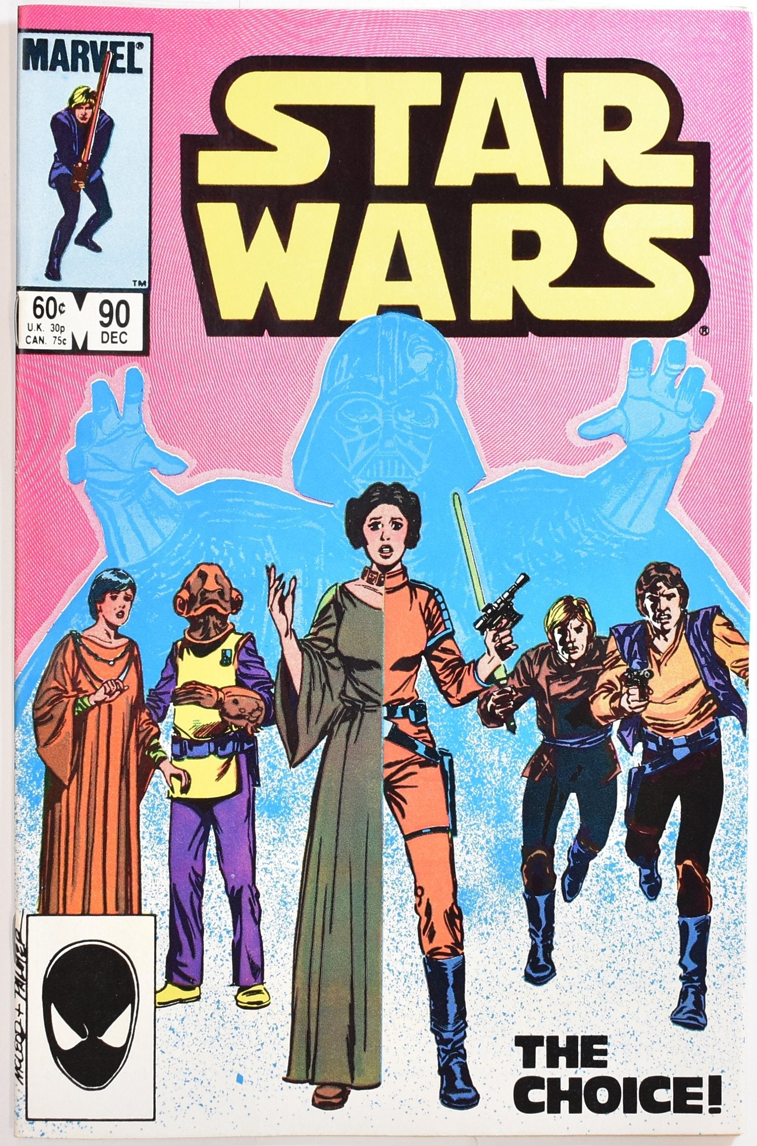 Star Wars Comic Book 90 DEC Marvel Comics Group The Greatest Space Fantasy Film