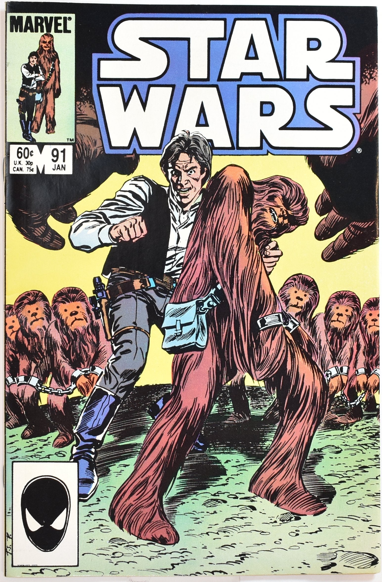 Star Wars Comic Book 91 JAN Marvel Comics Group The Greatest Space Fantasy Film