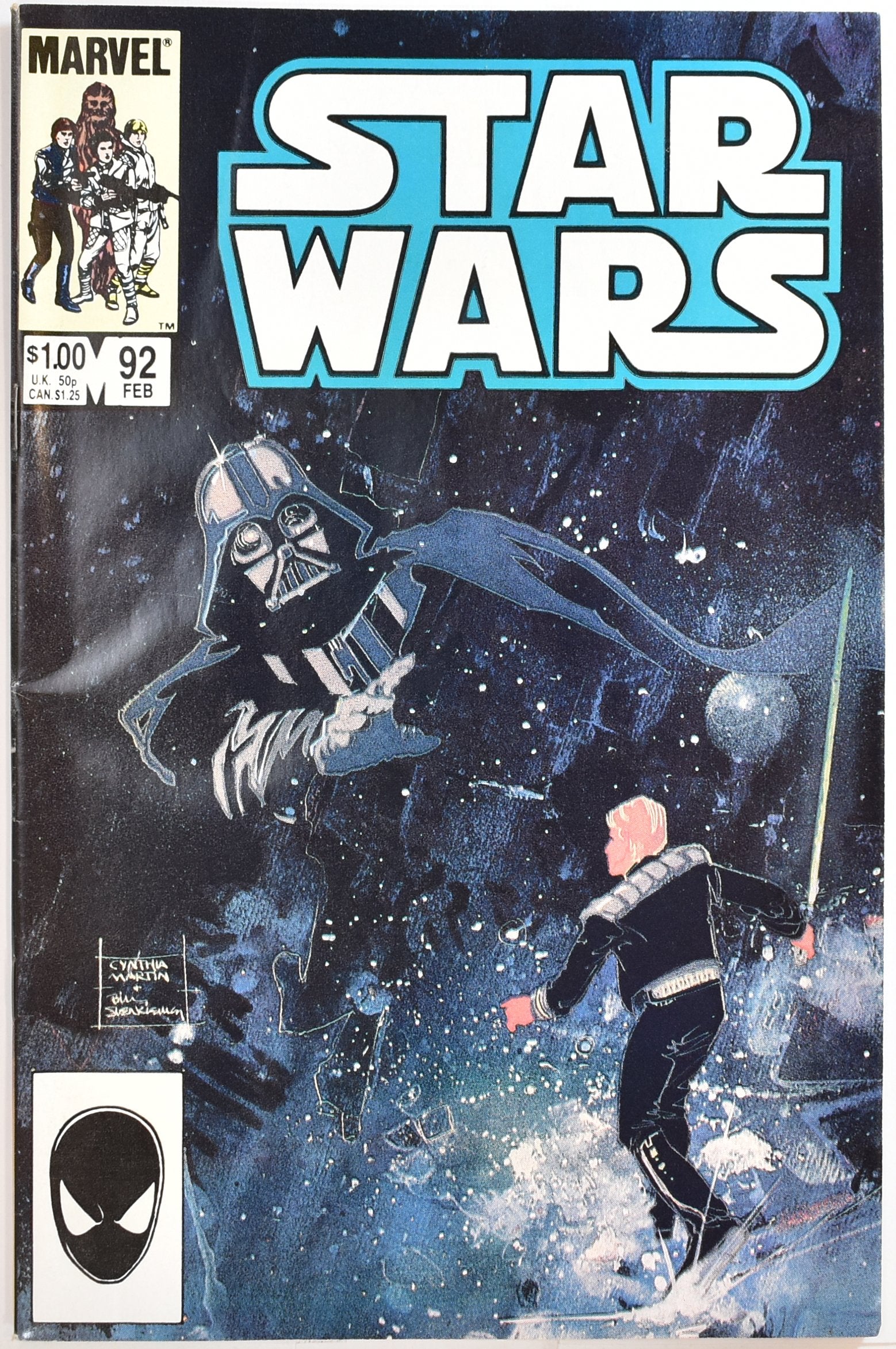 Star Wars Comic Book 92 FEB Marvel Comics Group The Greatest Space Fantasy Film