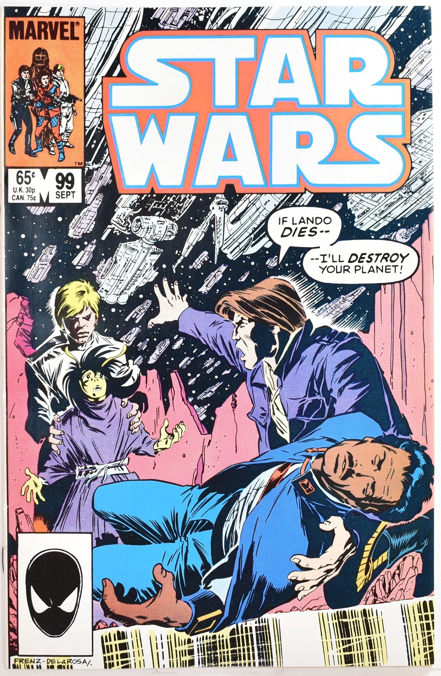 Star Wars Comic Book 99 SEPT Marvel Comics Group The Greatest Space Fantasy Film