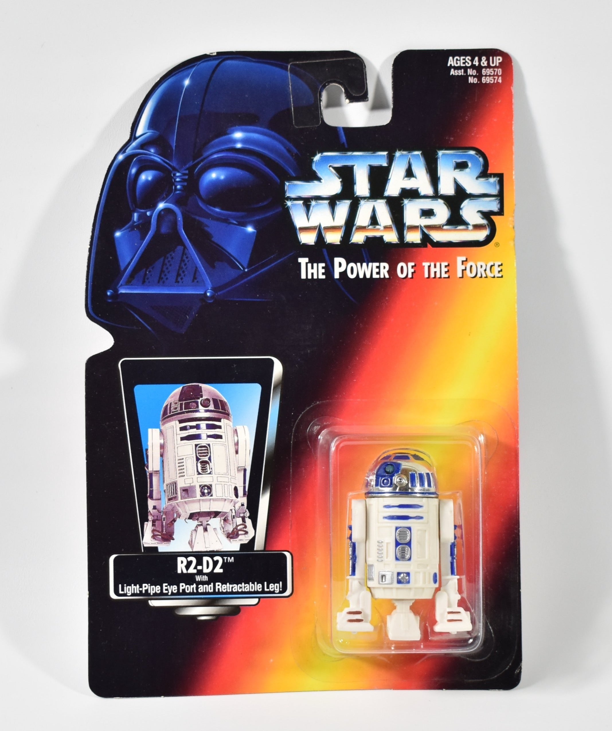 Star Wars Power Of the Force Orange Card R2-D2  Clean