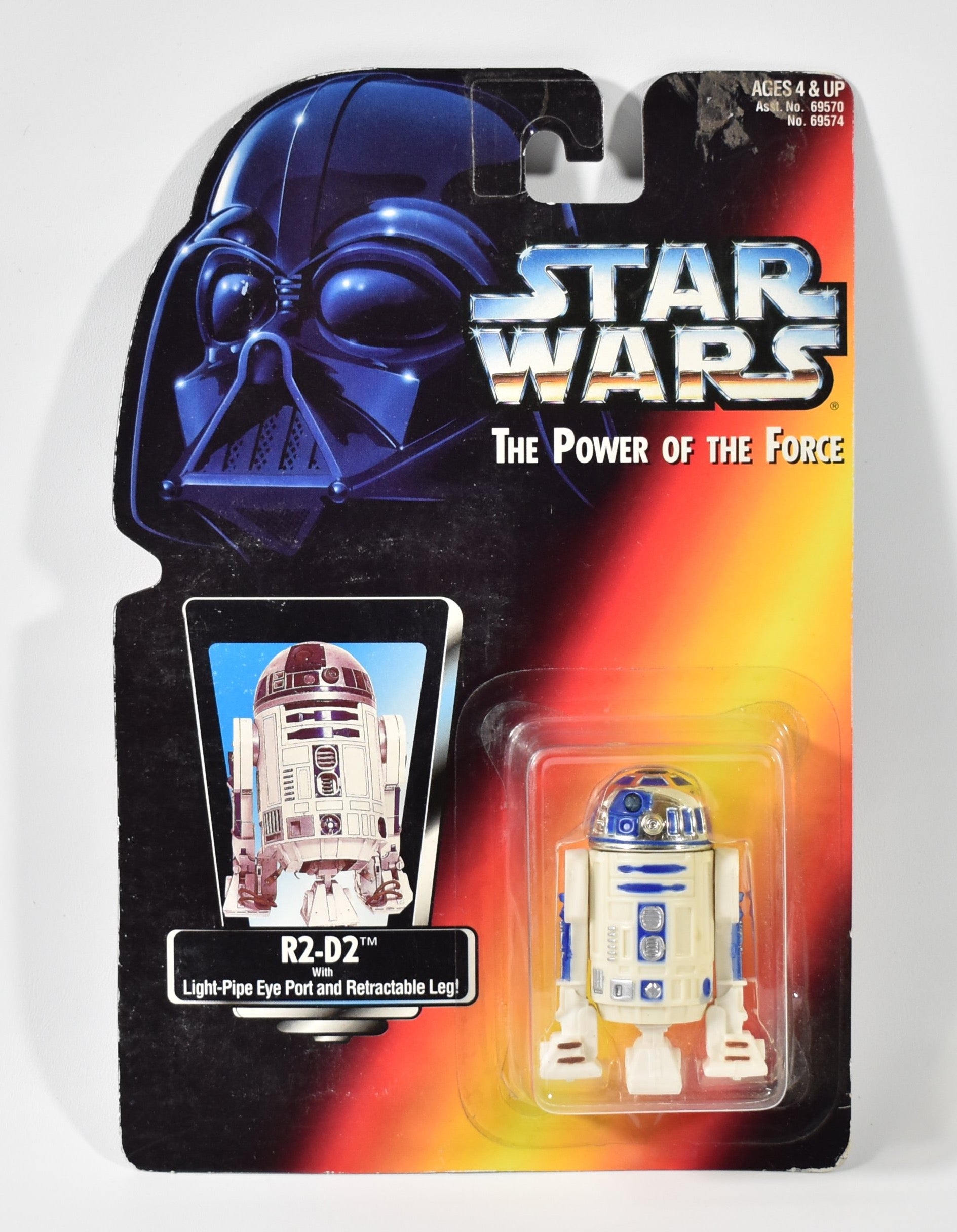 Star Wars Power Of the Force Orange Card R2-D2 Sticker