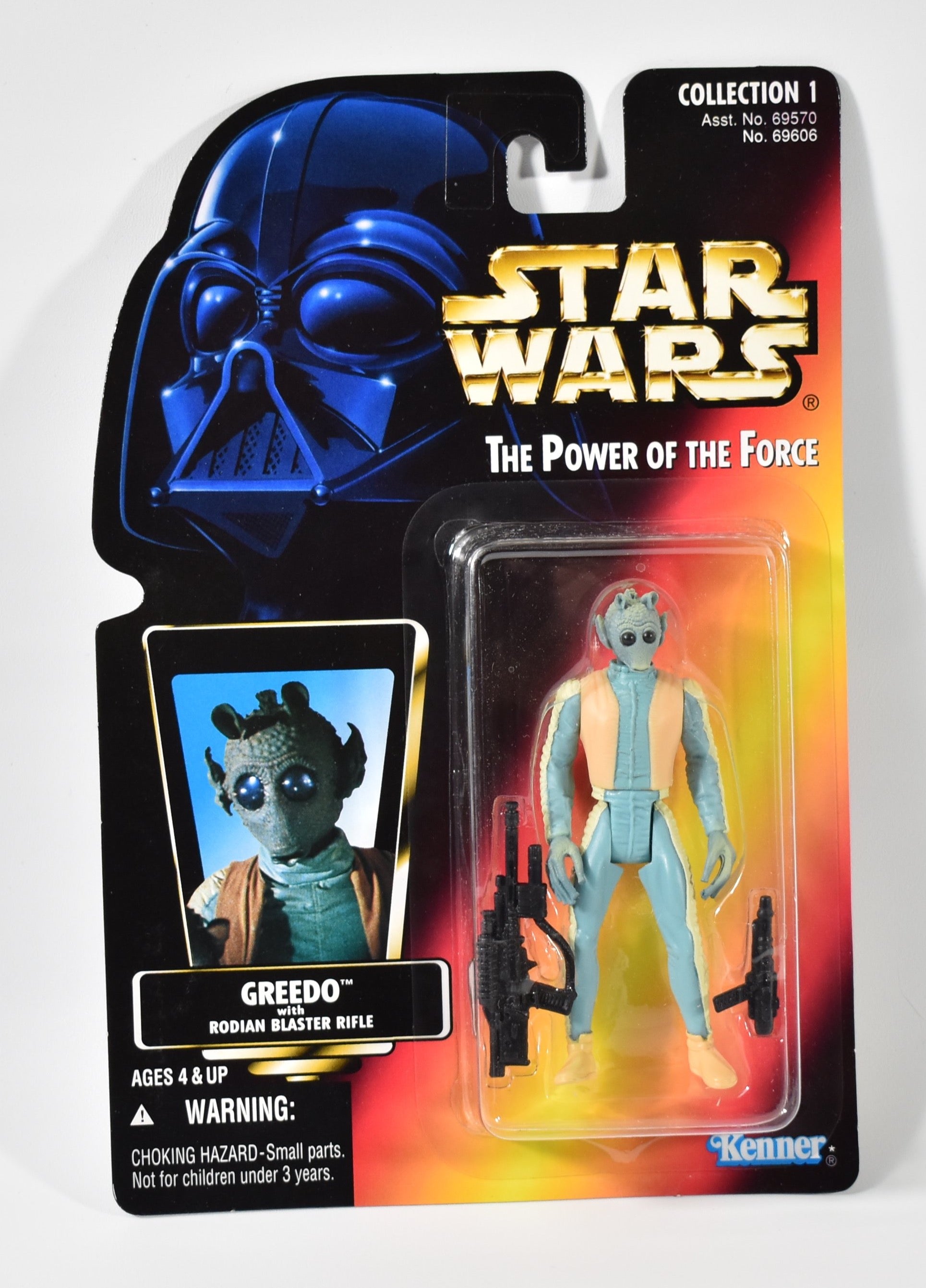 Star Wars Power Of the Force Orange Card Greedo