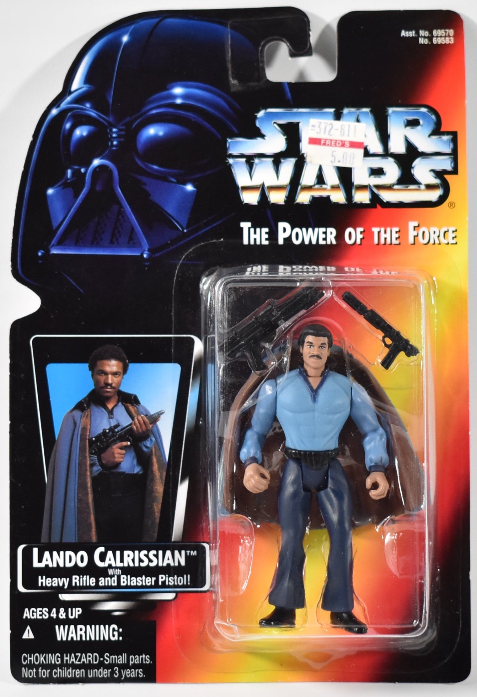 Star Wars Power Of the Force Orange Card Lando