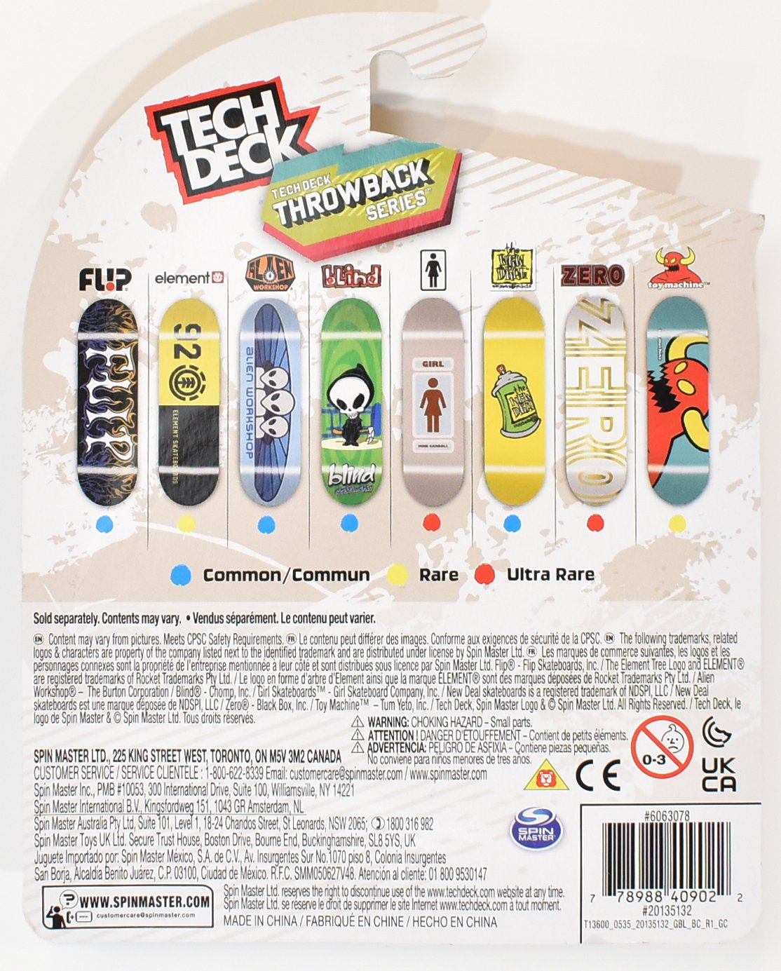 Tech Deck Throwback Series Only at Walmart Girl Spin Master  2021