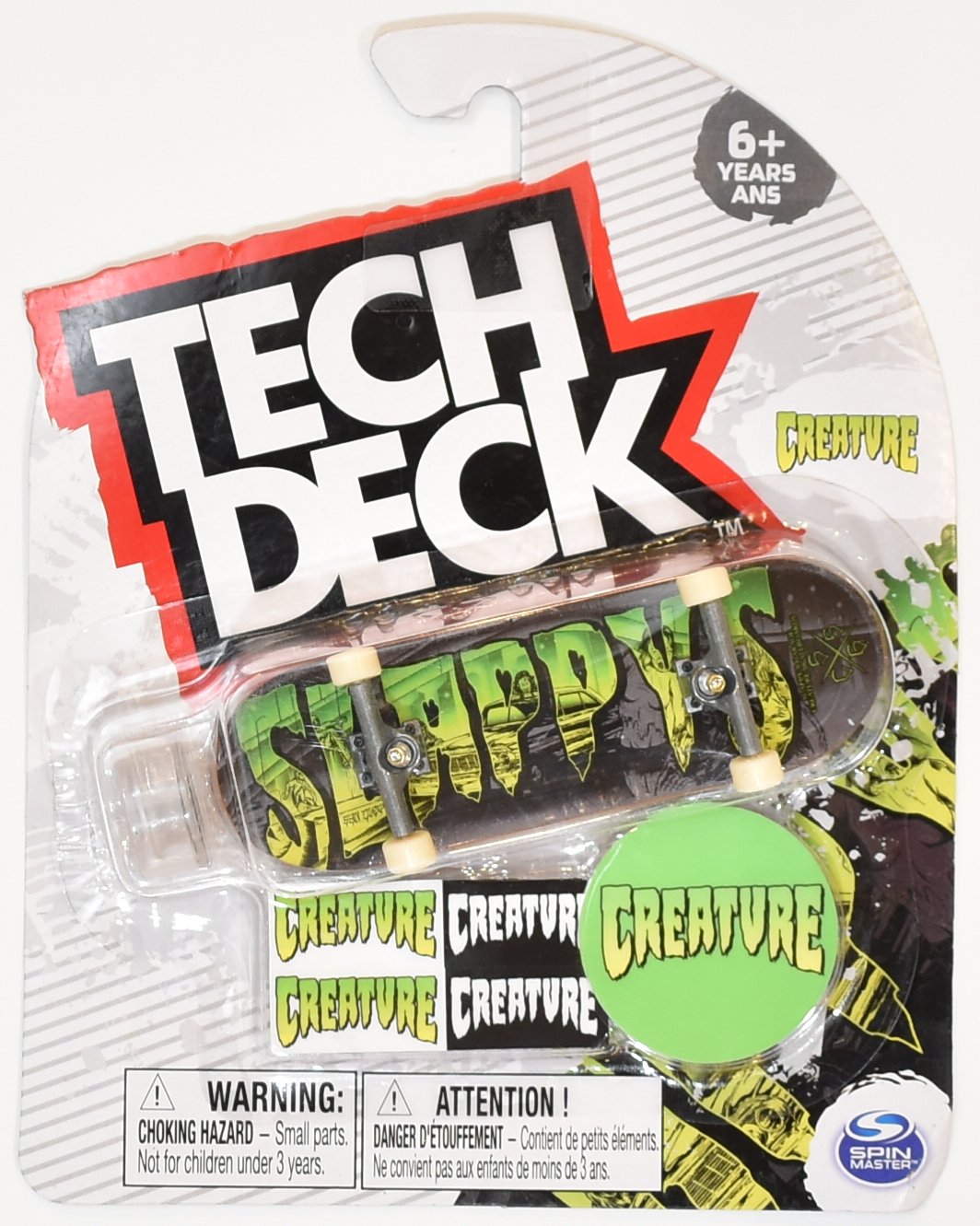 Tech Deck Creature Spin Master 2021 Green and black