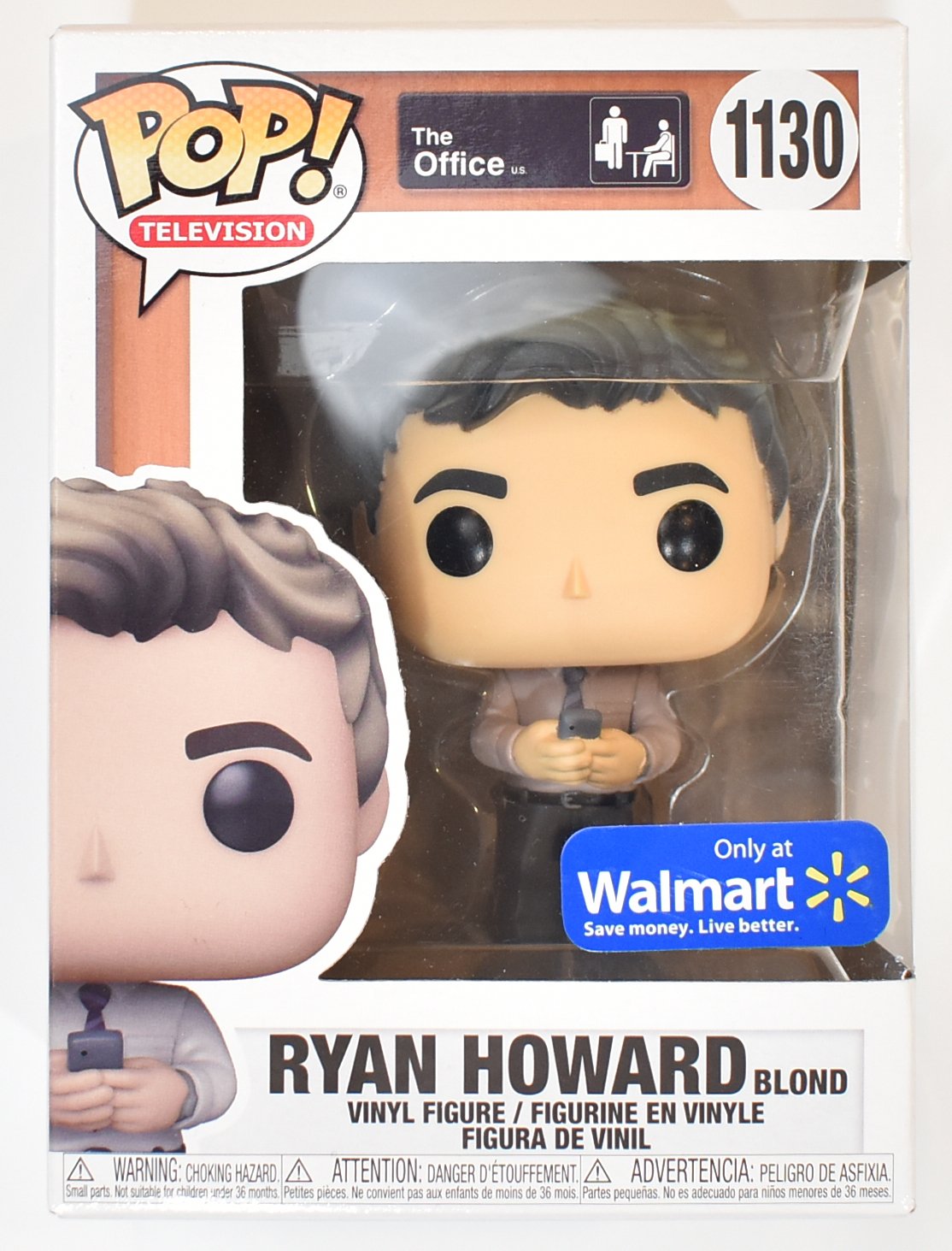 Ryan Howard the Office only at Walmart 1130 lite hair New The Office Funko Pop