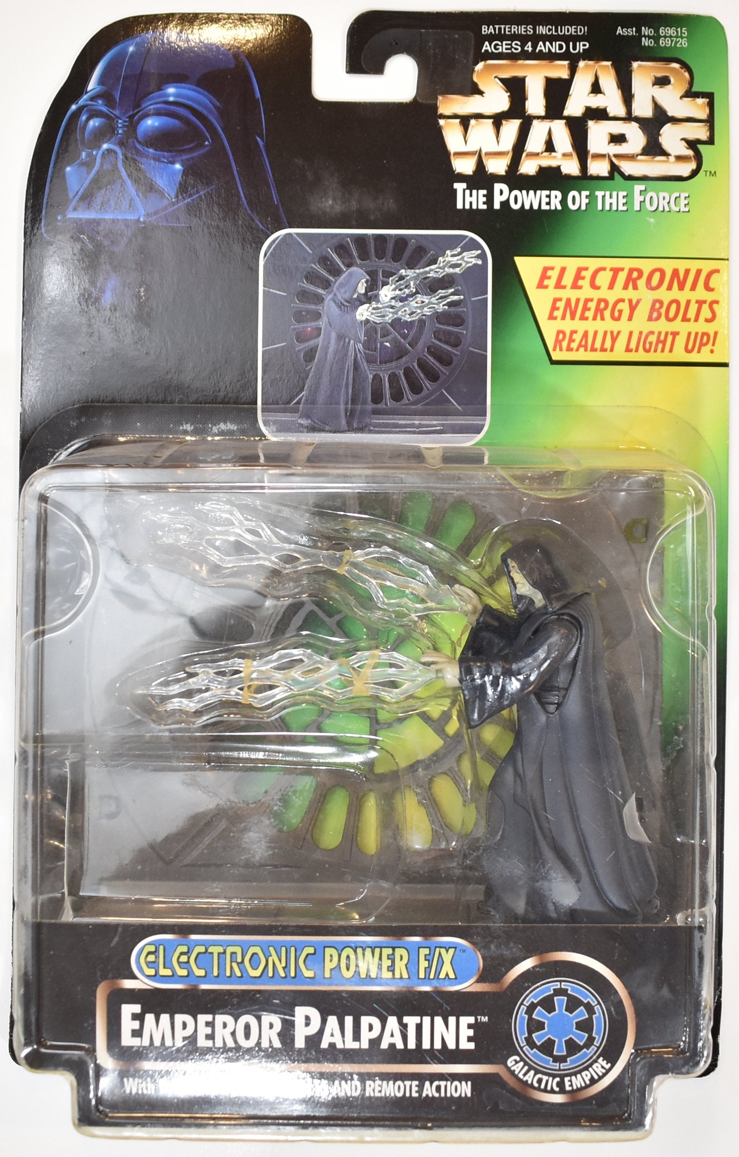 Star Wars Power of the force Action Figure Electronic Power Emperor Palpatine