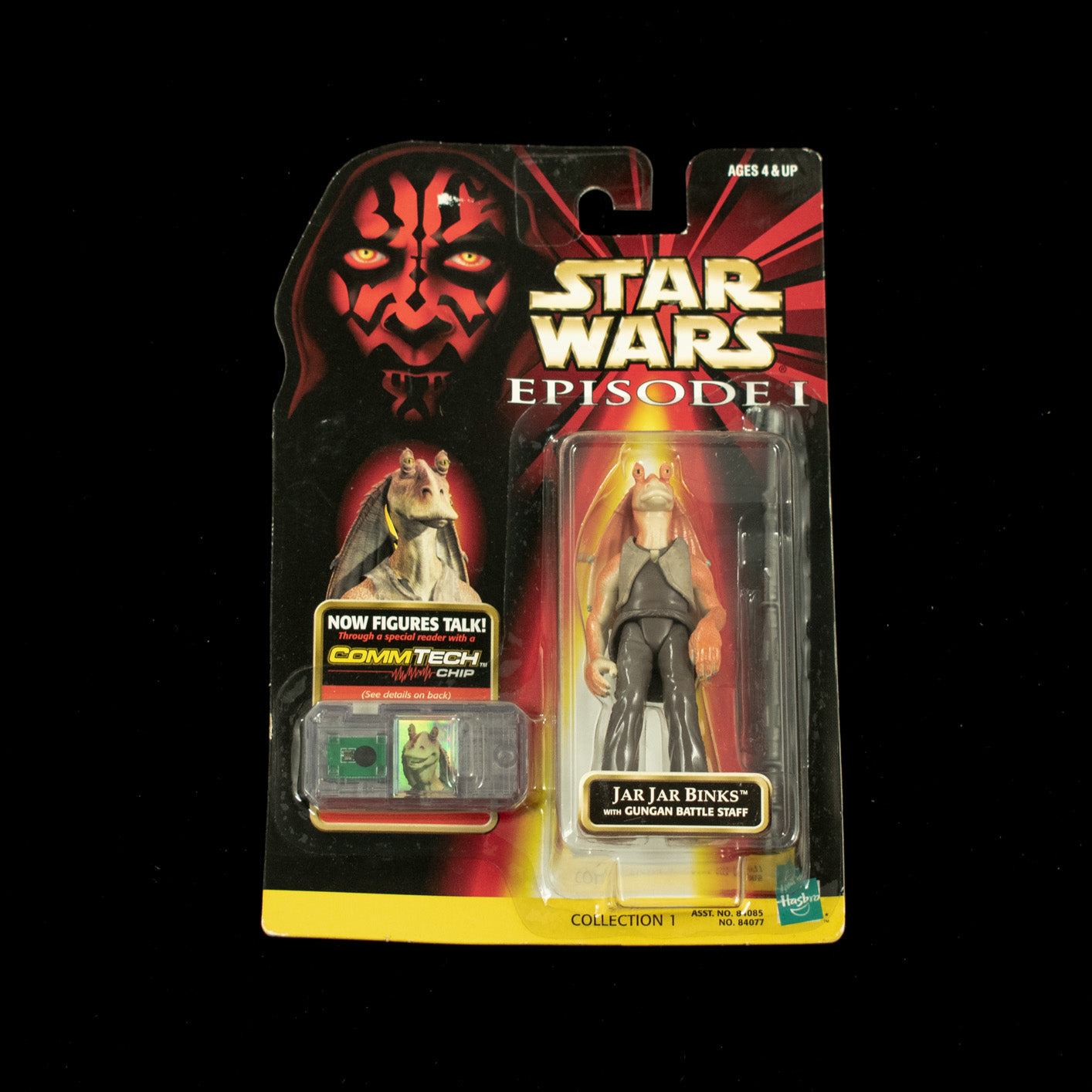 Star Wars Episode 1 Action Figure Jar Jar Binks Gungan Battle Staff