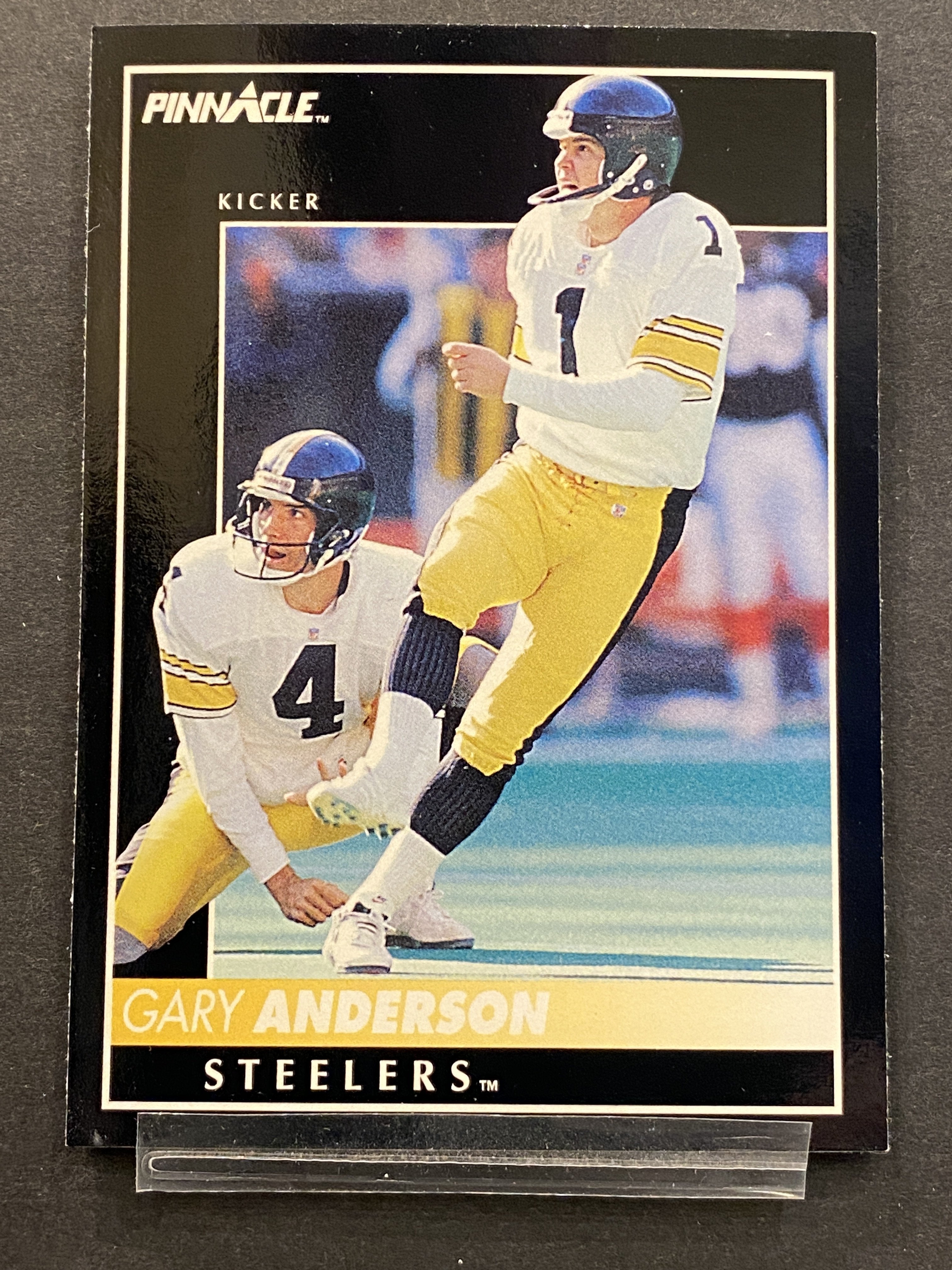 Gary Anderson Pinnacle Football Card Pittsburg Steelers