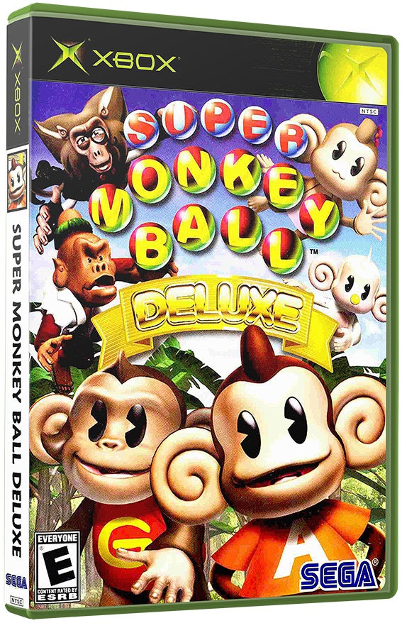 Super Monkey Ball Deluxe Used Microsoft XBOX Original Video Game
