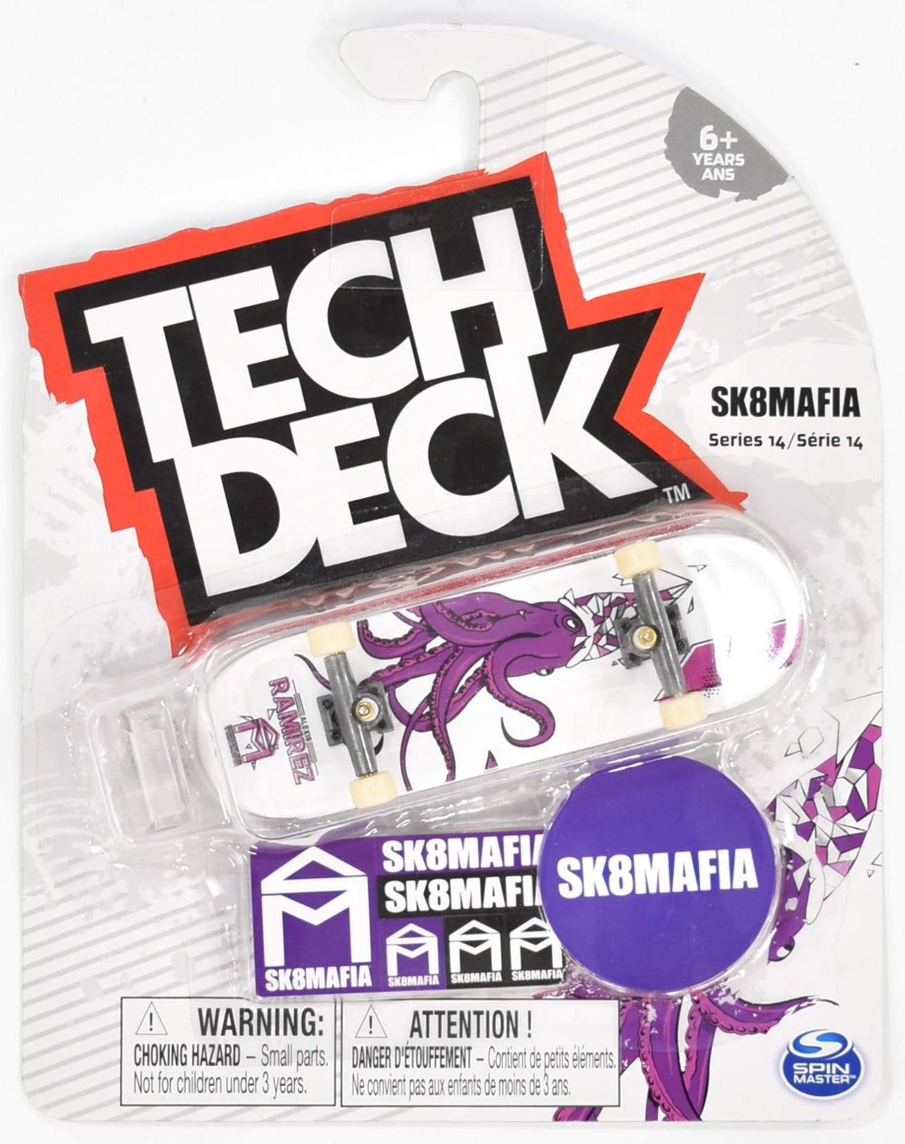 Sk8 Mafia Tech Deck Series 14 Mini Skate Bored RARE - New Spin Master