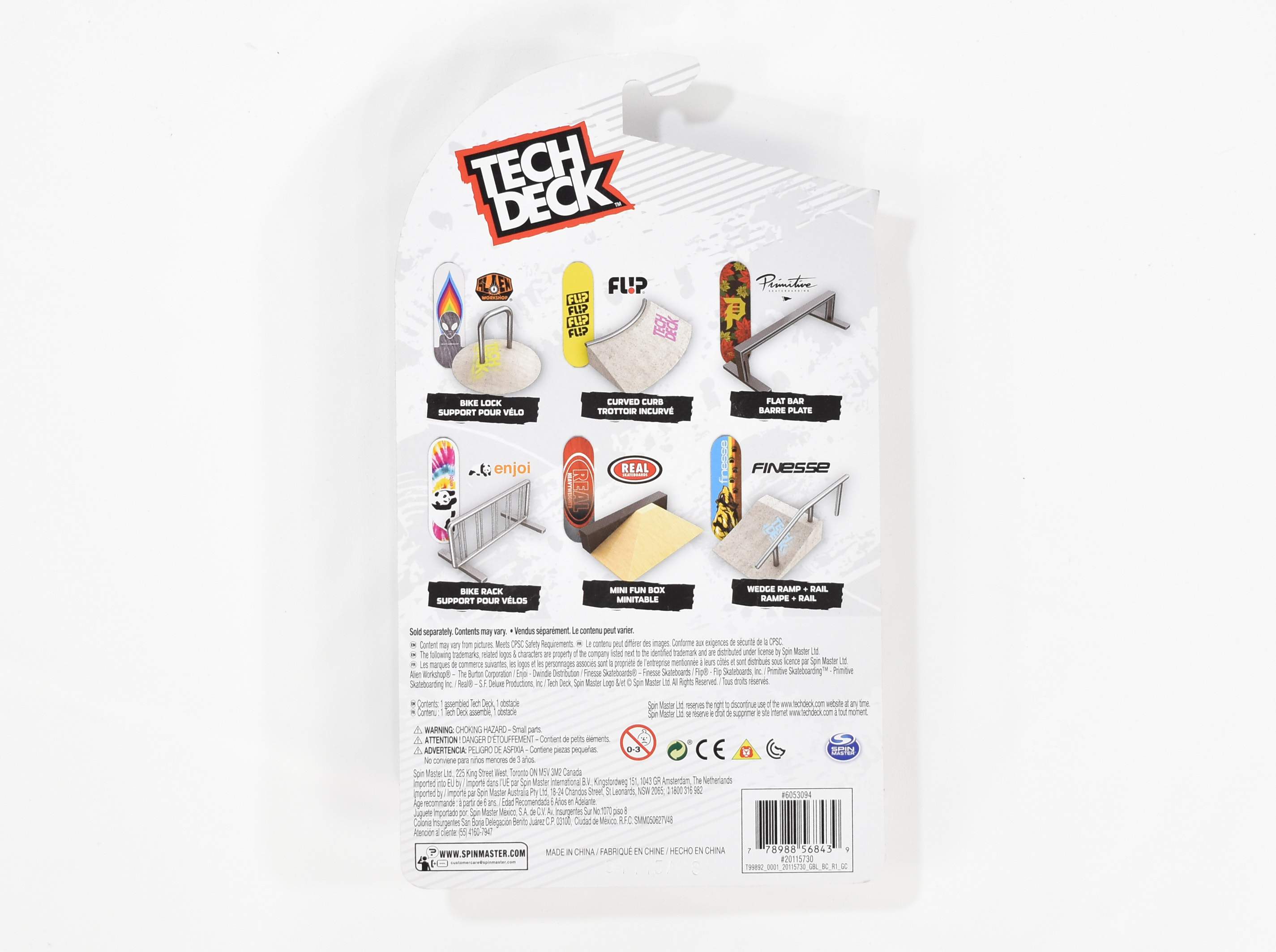 Tech Deck Street Hits Obstacle Enjoi Spin Master Bike Rack Support 