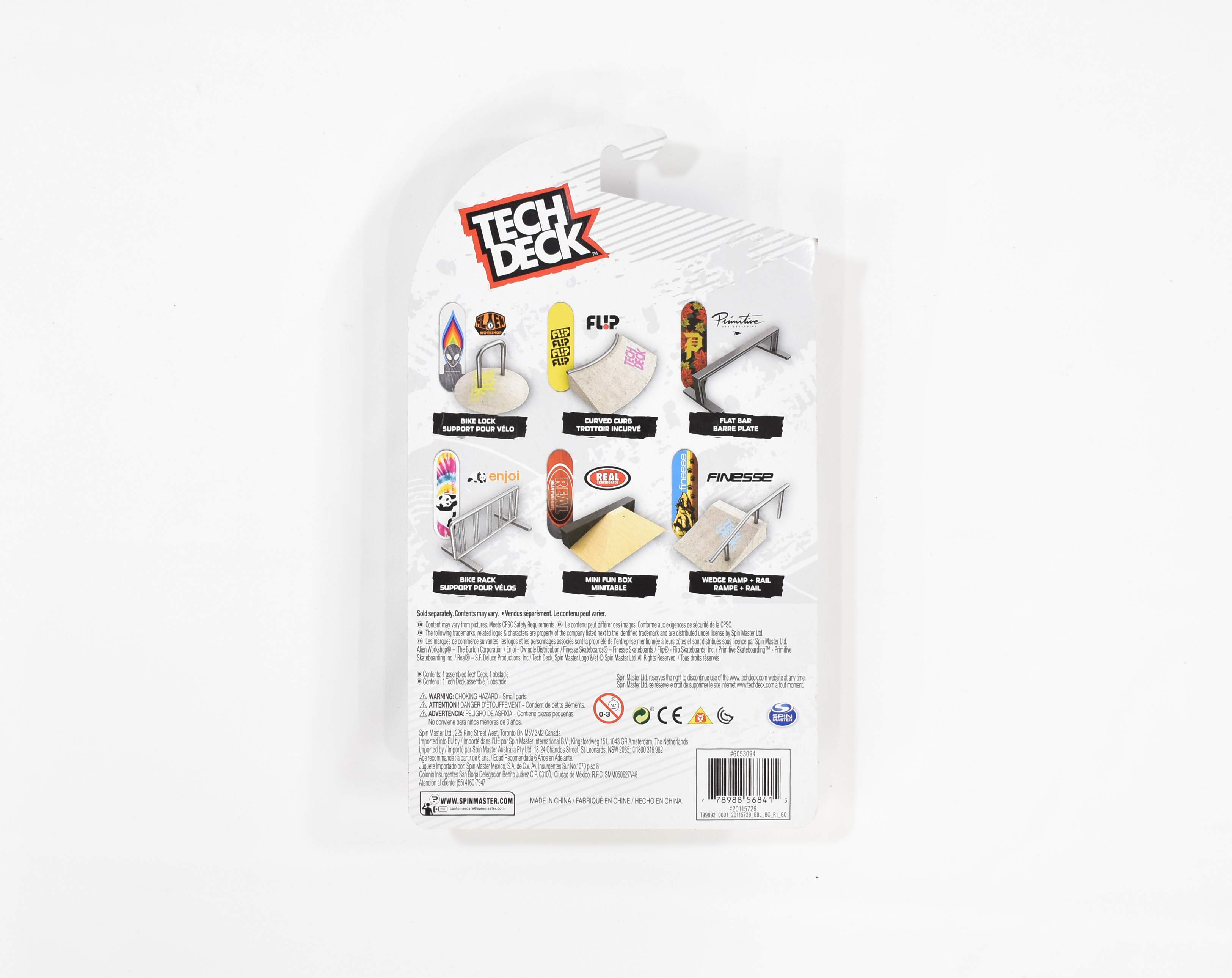Tech Deck Street Hits Obstacle Bike Lock Support Spin Master New Alien Workshop