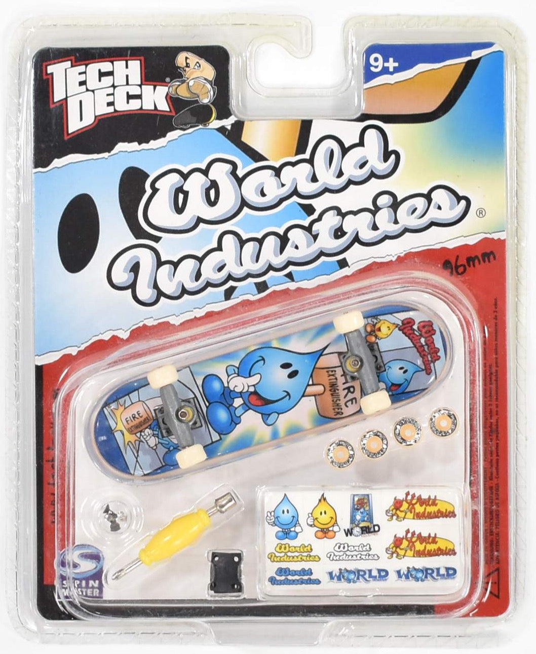 Tech Deck World Industries Spin Master Mini Skateboards ASST#13600 NEW 96mm Blue