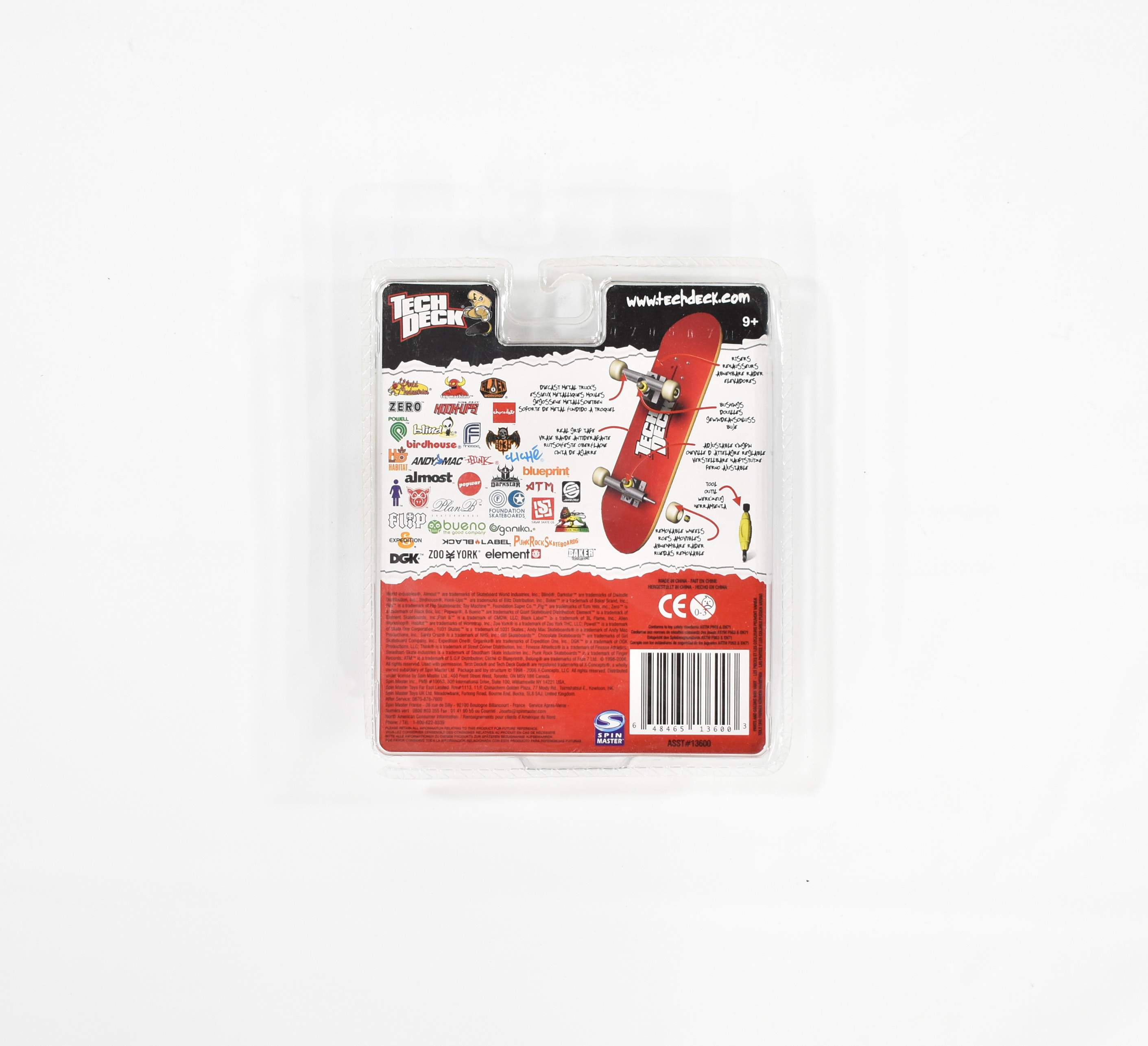Tech Deck World Industries Spin Master Mini Skateboards ASST#13600 NEW 96mm RED