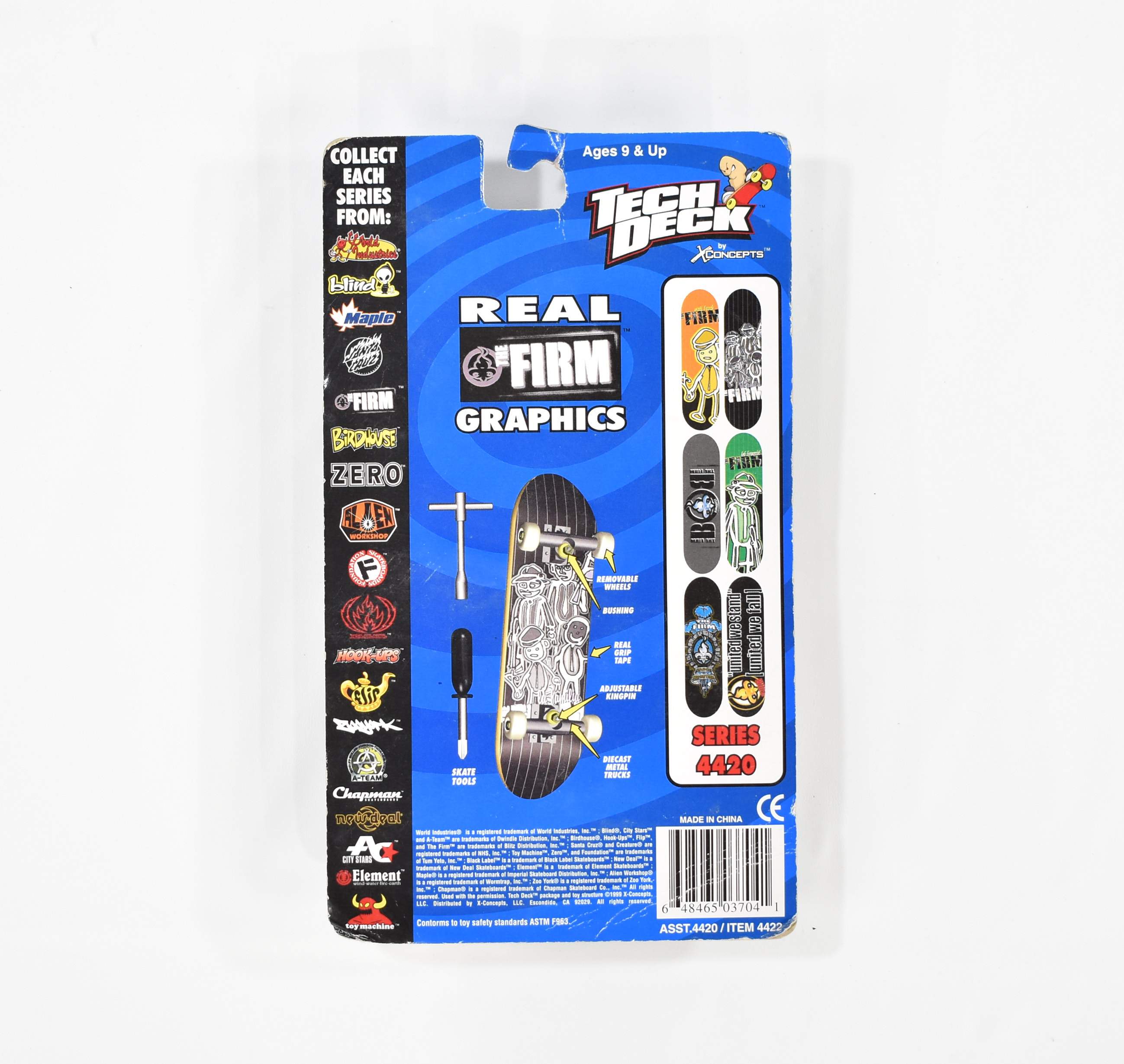 Tech Deck G4 The Firm Skateboard X Concept Asst.4420/ Item 4422 1999
