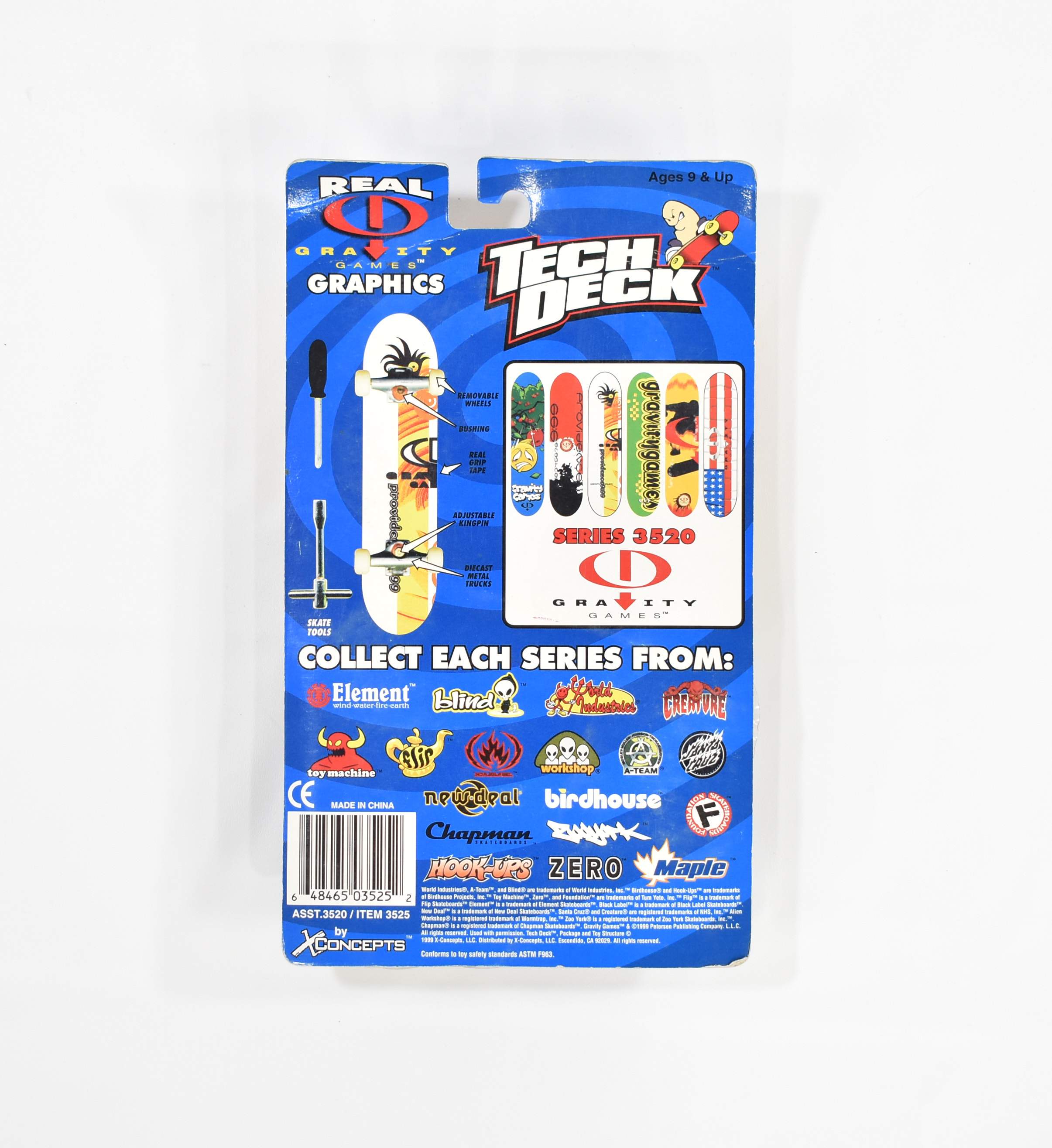 Tech Tech Gravity Games X Concept 1999 Asst.3520/item 3525 Series