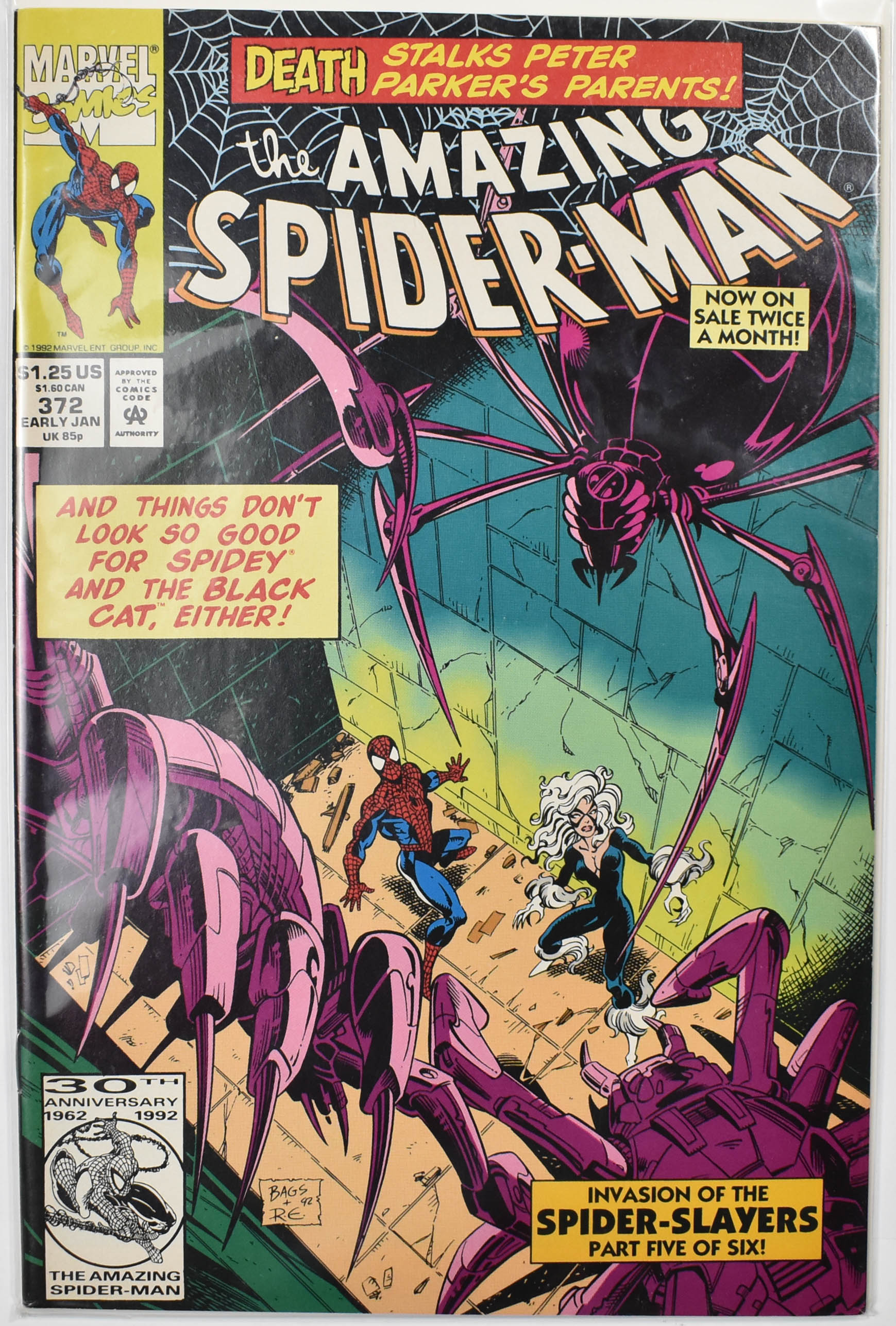 The Amazing Spider Man Marvel Comic Book 372